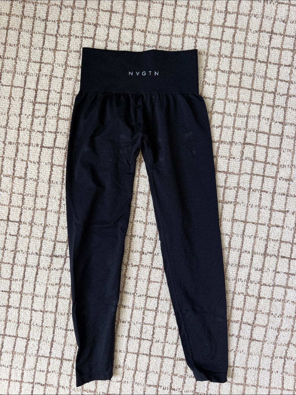 NVGTN Black High-Waist Kids Leggings